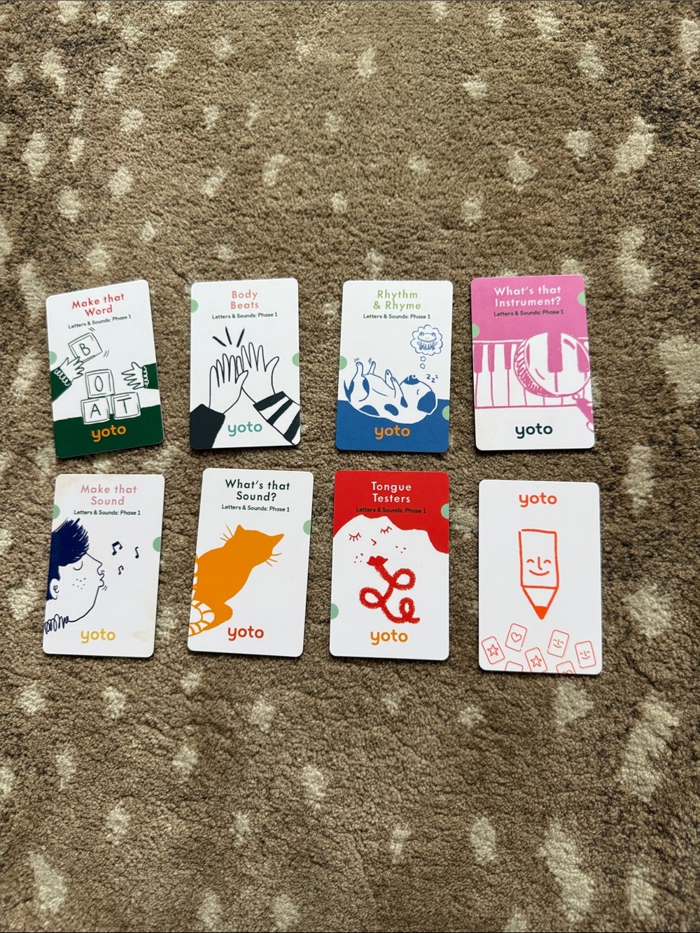 Yoto Phonics Card Game Set - Multicolor Educational Cards